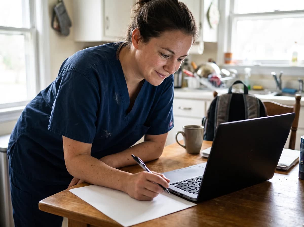 Focus Family Care home health aide smiling with a client at home in West Palm Beach