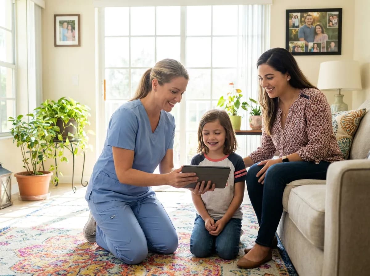 Focus Family Care Medicare-certified nurse providing skilled home health care to a senior