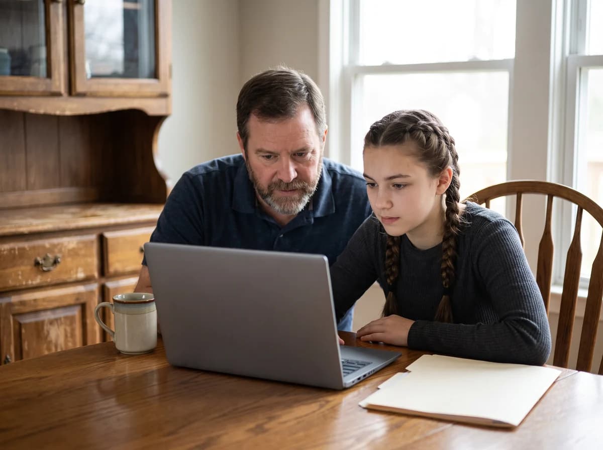 Focus Family Care coordinator helping a family verify home health care insurance coverage